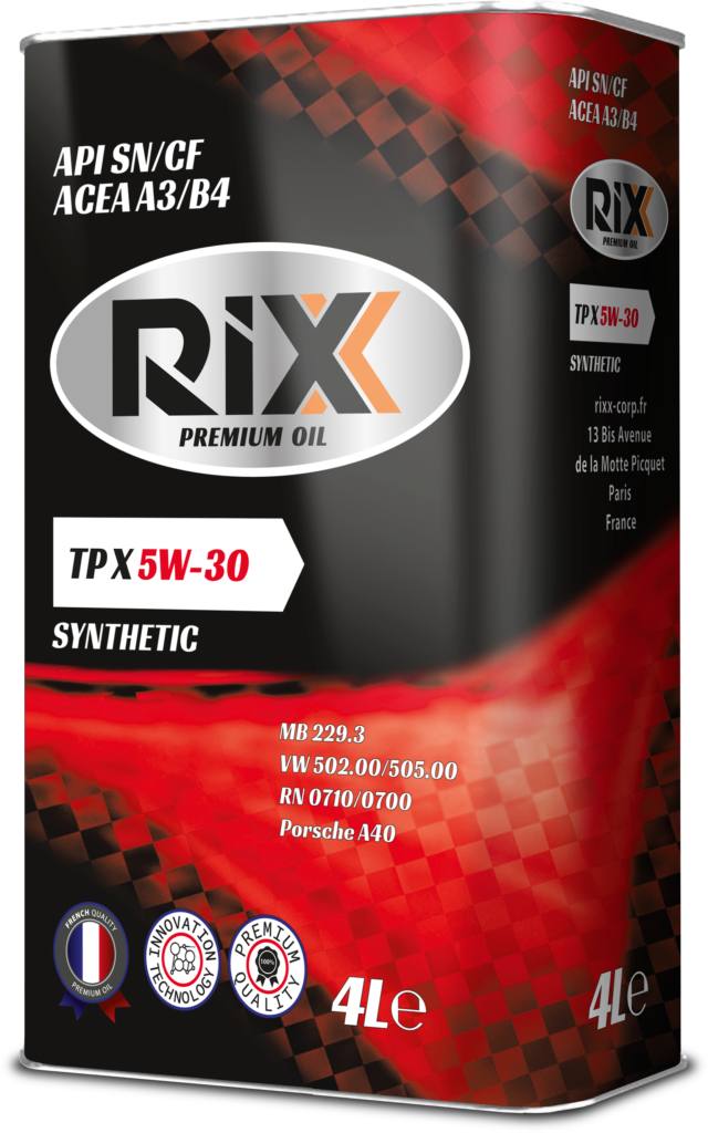 Масло моторное синтетическое RIXX TP X 5W-30 API SN/CF ACEA A3/B4