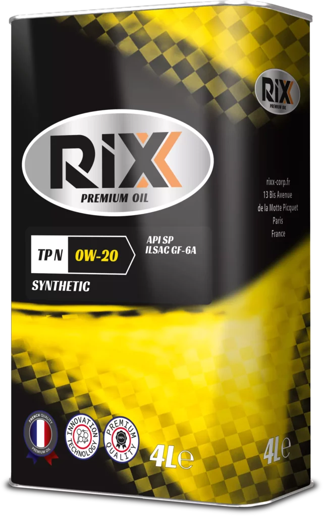 RIXX SAE 0W-20 API SP-RC ILSAC GF-6A